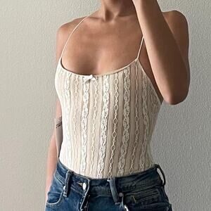 White Lace Bodysuit